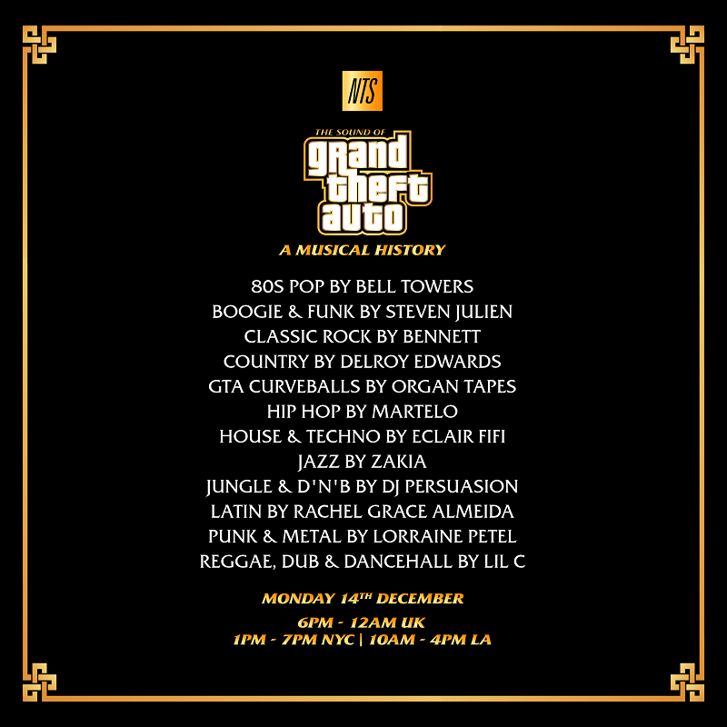 THE SOUND OF GRAND THEFT AUTO: A MUSICAL HISTORY 11.12.20 Incoming